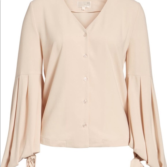 NWT J.O.A. Los Angeles Womens Long Sleeved Top in Nude Size Small - Brand New! - Picture 6 of 14